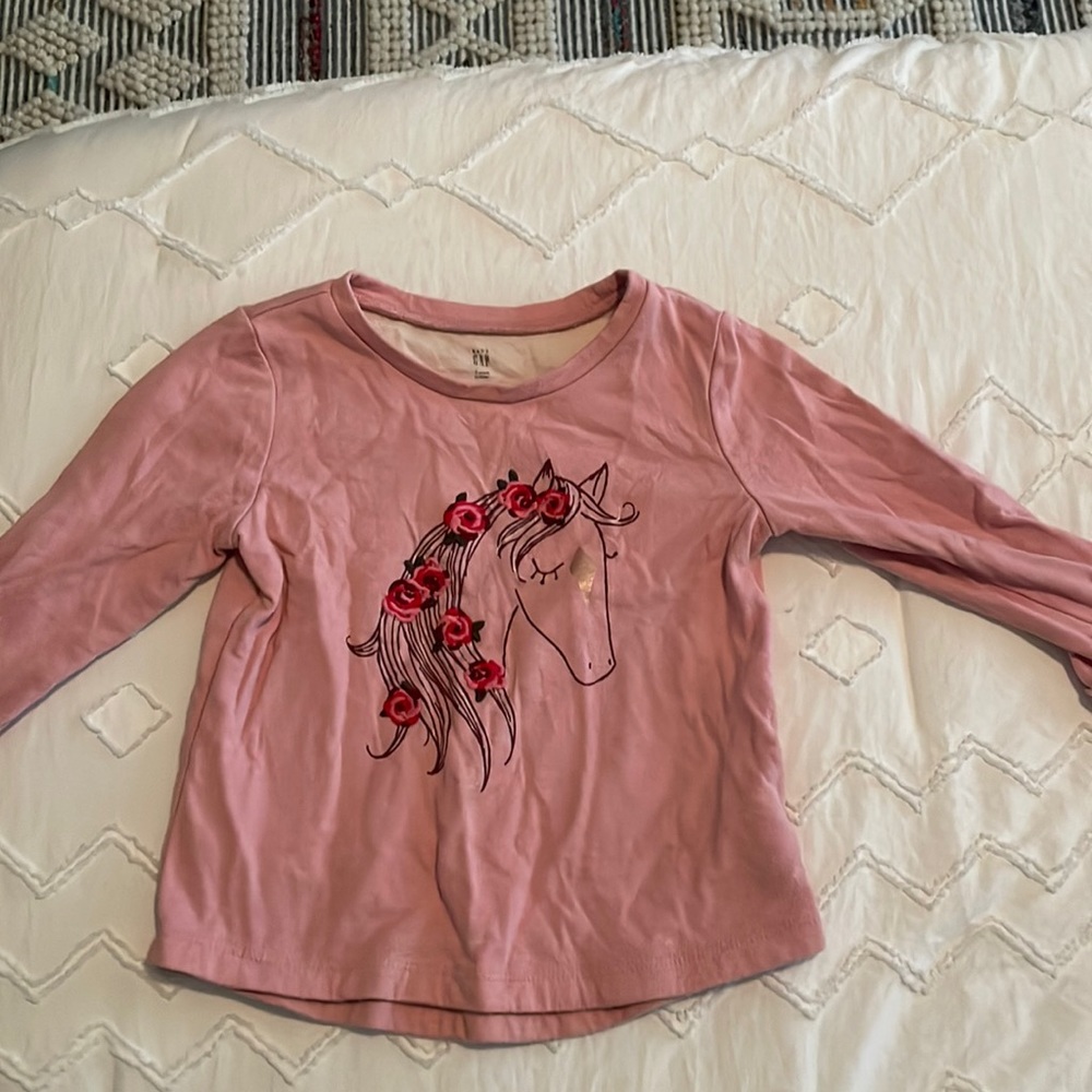 Gap pink long sleeve